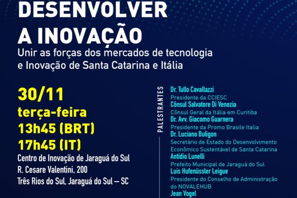 Câmara Italiana de Comércio e Indústria realiza evento em Jaraguá do Sul