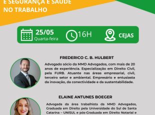 Segurança e saúde no trabalho é tema de palestras no Centro Empresarial