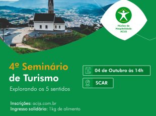 Seminário no dia 4 busca maior fortalecimento do turismo regional