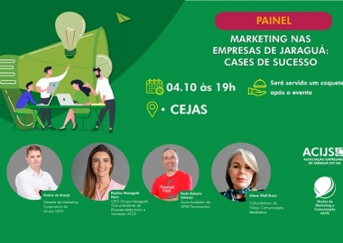 Painel apresenta cases de sucesso e mapa cultural de empresas de Jaraguá