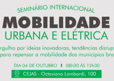 Mobilidade urbana e elétrica reúne especialistas em seminário internacional em Jaraguá do Sul, no dia 4