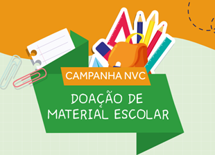 Núcleo de Voluntariado Corporativo inicia campanha de doação de material escolar