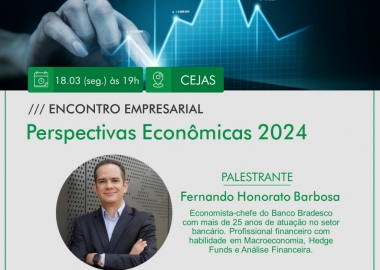 ACIJS debate cenários econômicos e perspectivas para o Brasil, dia 18