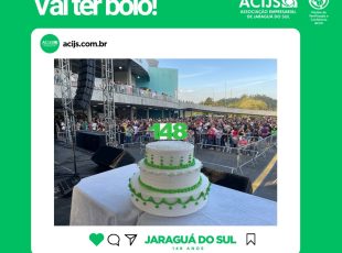 Bolo de aniversário é destaque da agenda dos 148 anos de Jaraguá do Sul