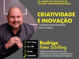 Jovens Empreendedores celebram 25 anos com palestra sobre criatividade e inovação e sessão de autógrafos