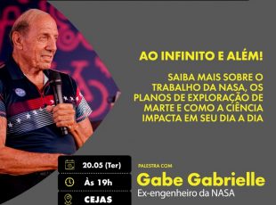 Ex-engenheiro da NASA fala em Jaraguá do Sul sobre exploração espacial, ciência e tecnologia