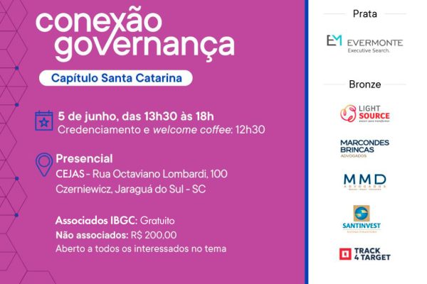 Jaraguá do Sul recebe evento para fortalecer governança corporativa