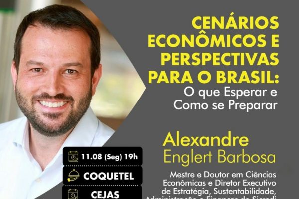 Perspectivas para a economia brasileira em pauta no Encontro Empresarial ACIJS, dia 11 de agosto
