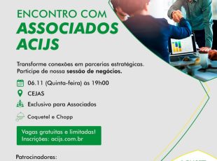 ACIJS e SEBRAE promovem, em novembro, nova Sessão de Negócios entre associados