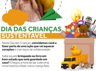 Campanha “Dia das Crianças Sustentável” promove troca de brinquedos e livros em Jaraguá do Sul