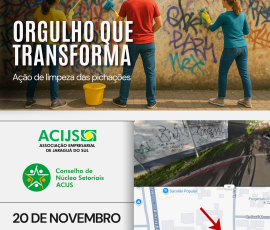 Orgulho que Transforma: Núcleos da ACIJS realizam ação de limpeza de muros pichados