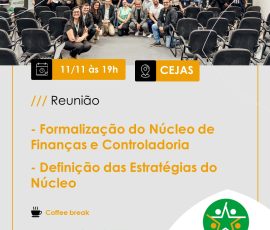 Reunião de Formalização do Núcleo de Finanças e Controladoria