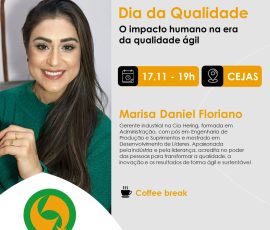 “Dia da Qualidade: O impacto humano na era da qualidade ágil”, evento do Núcleo de Gestão e Qualidade ACIJS